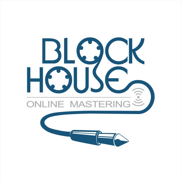 Online Mastering Block House logo design